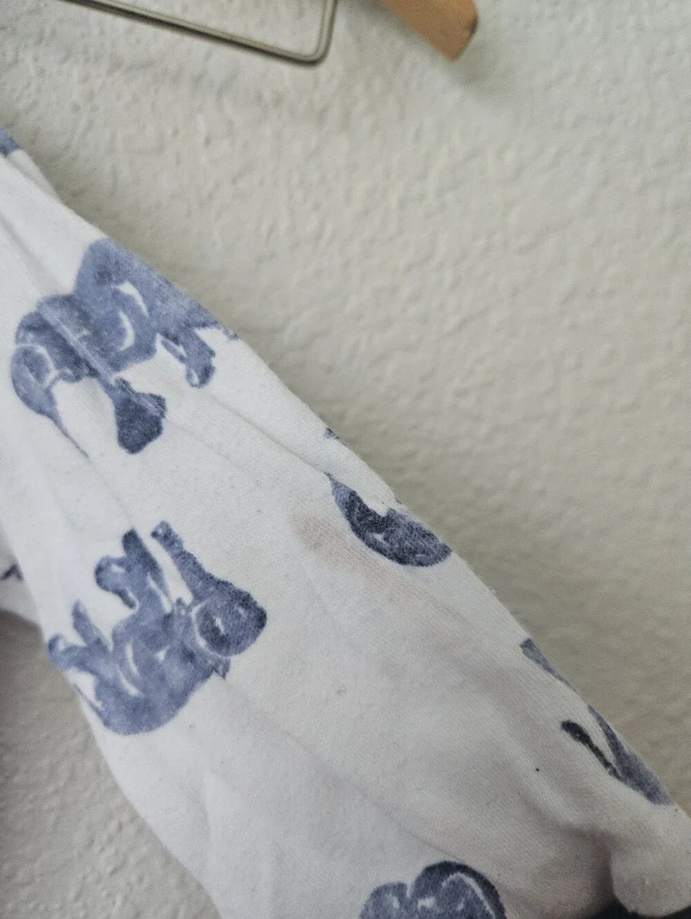 burts bees 100% organic cotton elephant sleeper pajama zip up, 6 - 9 months